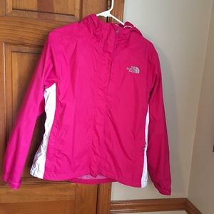 The North Face raincoat.